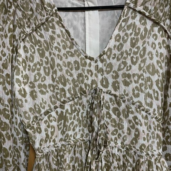 Walter Barker size 2 sheer cheetah print dress - Picture 3 of 11